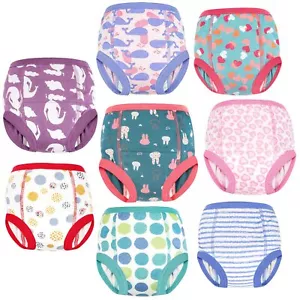 Potty Training Underwear for Boys and Girls 8 Packs Cotton Reusable Toddler T... - Picture 1 of 6