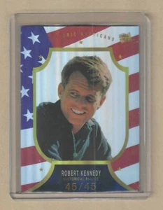 2023 Pieces Of The Past Historical Premium Ed. ROBERT KENNEDY #72 FLAG #'d 45/45 - Picture 1 of 2
