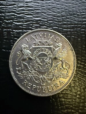 LATVIA 1926 SILVER 2 TWO LATI - Gu99 - Image 1 of 2