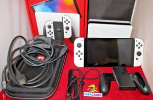SWITCH Console Nintendo Switch OLED J-CON Bianco + valigetta - Foto 1 di 3