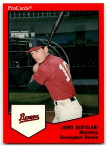 1989 ProCards Minor League Jerry Bertolani Birmingham Barons #100
