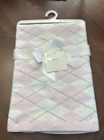 NWT Baby Mode Signature Pink  White Cotton Blanket 30” x 40” Lovey