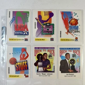 1991-92 SKYBOX INSERT SET 1/ALL SIX Cards!! (i-vi)/VERY Short Print Run/NM+🔥 - Picture 1 of 2