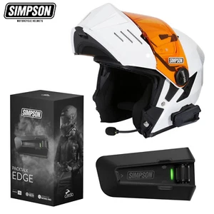 Simpson Cardo Bluetooth Packtalk Edge Motorcycle Intercommunication System Mesh - Picture 1 of 14
