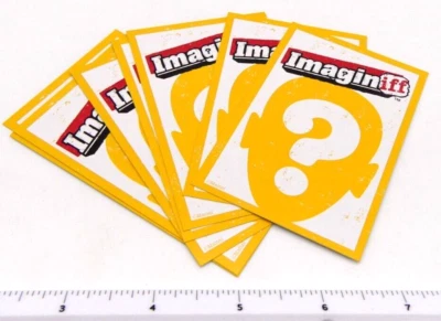 Juego de mesa Imaginiff 2010 reemplazo las 8 tarjetas de votación amarillas solo piezas Foto 1 de 2