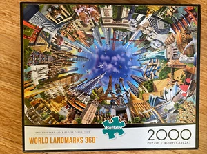 Buffalo Games World Landmarks 360 Jigsaw Puzzle - 2000 Pieces - Picture 1 of 8