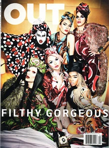 OUT Magazine April 2018 NYC Drag Queens Alan Cumming Jordan Nassar Milan Kelez - Foto 1 di 3