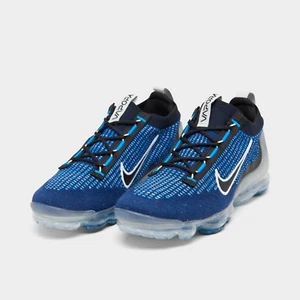 Nike Air Vapormax 2021 Flyknit Running Shoes Navy Blue /White Sz 9.5 DZ4856 400 - Picture 1 of 6