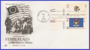 USA3 #1653 U/A ARTCRAFT FDC PB2 Illinois State Flag - Picture 1 of 1