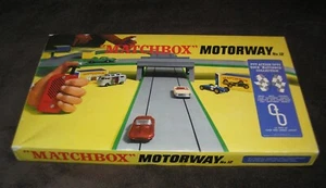 Vintage Matchbox Lesney Motorway #12 Slot Car Action Set NICE DISPLAY w BOXES SR - Picture 1 of 15
