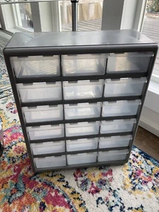 Stack-On Hardware & Craft Storage 18 Drawer Organizer Lego Jewelry Beads - Picture 1 of 2