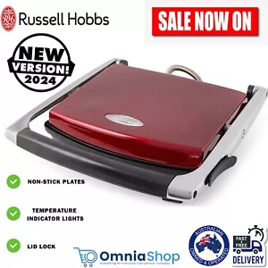 Russell Hobbs Sandwich Press RHSP801RED toaster maker Non-Stick electric grill - Picture 1 of 8