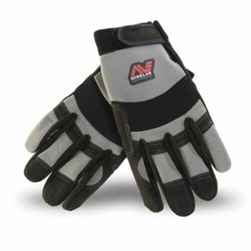 Minelab Digging Gloves Grey & Black Protect Your Hands Universal Fit 9999-0058