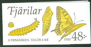 SUECIA (H438) Scott 2023a, folleto de mariposas, en muy buen estado - Imagen 1 de 1