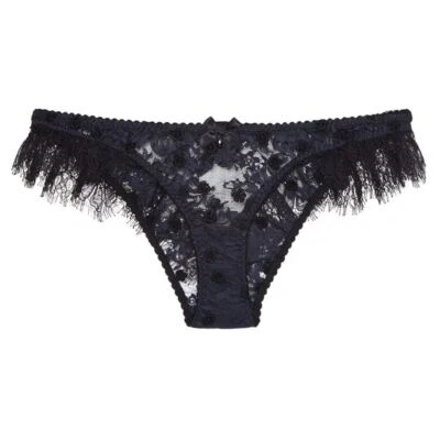 Calzoncillo Agent Provocateur Macey azul marino negro AP4 grande nuevo con etiquetas $505 *OFERTA* Foto 1 de 4