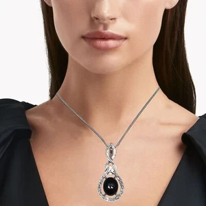Amethyst Necklace Gifted Jewelry Gemstone 18" Handmade Pendant - Picture 1 of 11