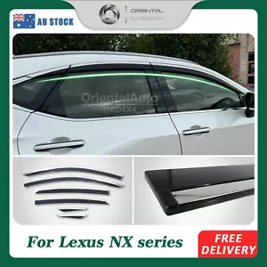 OAD Injection Stainless Weathershields 6pcs For Lexus NX Series 2022-onwards - Picture 1 of 9