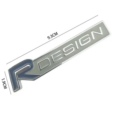 Emblema insignia Volvo R Design cromo plata azul para C30 S60 V40 V50 V60 XC60 XC90 Foto 1 de 2