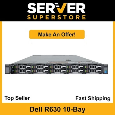 Servidor Dell Poweredge R630 2x E5-2643 V4 - 3,4 GHz H730 64 GB RAM 2x 900 GB SAS Foto 1 de 4