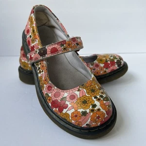 Zapatos Dr. Martens Mary Jane Floral Cuero Hebilla EE. UU. Talla 3 AW004 - Imagen 1 de 13