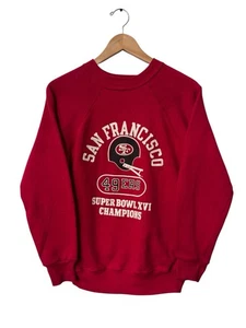 Vintage 80s San Francisco 49Ers Super Bowl XVI Crewneck Sweater Medium USA - Bild 1 von 5
