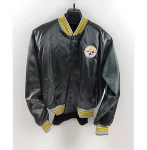 Vintage pittsburg steelers Chalk Line Satin Jacket Size 2XL - Picture 1 of 11