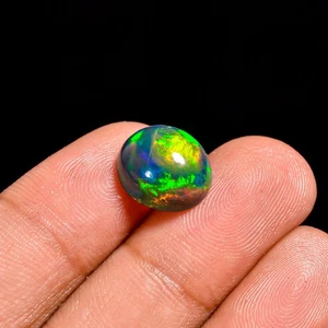 Cabochon Opale Nero 3,00 Cts Splendido Gioco di Colori! Perfetto per gioielli - Foto 1 di 3