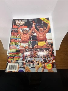 Hulk Hogan & Ultimate Warrior Rare Cover WWF Magazine February 1991 Vintage WWE - Picture 1 of 4