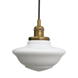 Modern Pendant Light with Milk White Glass, Vintage Ceiling Pendant Lighting ... - Picture 1 of 9