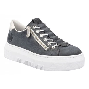 Rieker M1953-14 Ladies Blue Zip Casual Trainer Style Shoes Save £15 On RRP - Picture 1 of 10