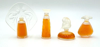 LALIQUE Lot of 4 1998 Miniature Perfume Bottle ONDINES 4.5 ml .15 fl oz NEW - Image 1 of 4
