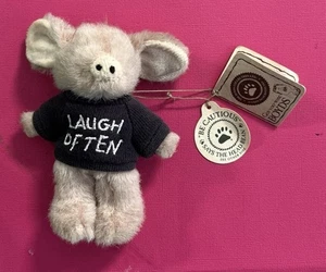Boyds Bears Mini 4" PIG Message "Laugh Often" Plush (T. Hee) With Tags 1988-2001 - Picture 1 of 4