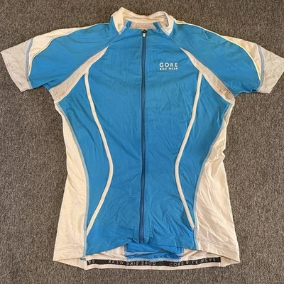 Jersey de ciclismo Gore Bike Wear cremallera completa para mujer talla S manga corta azul Foto 1 de 4