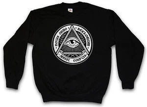 ILLUMINATI EYE SWEATSHIRT PULLOVER PULLOVER Society Free Masons Lodge Illumiatus - Bild 1 von 2