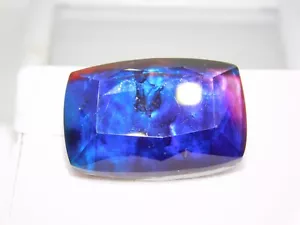 32.50Ct AAA+ Ammolite Cushion cut Opal-Like Organic Doublet Rare Loose Gemstone - Picture 1 of 6