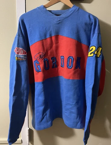 Vintage Jeff Gordon Nascar Sweatshirt Size Large Racing Cover