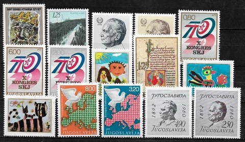 [DL-024] Dollar Lot - Yugoslavia Mint Never Hinged Stamps Cover