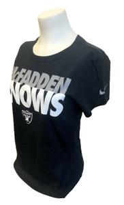 Nike Women's Raiders Darren McFadden Knows Black Slim Fit Shirt Size Medium