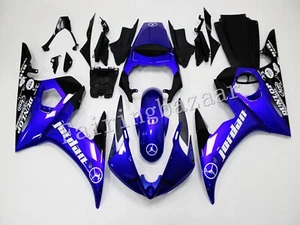Fit for YZF 2003-04 R6 2006-09 R6S Blue Black JORDAN ABS Injection Fairing Kit - Picture 1 of 6