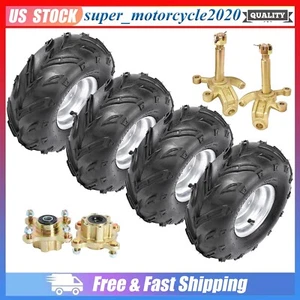 4x 16x8-7 7" Ruedas Llanta Neumático Husillos de Dirección Bujes Para Motocicleta ATV Quad Cortacésped - Imagen 1 de 13