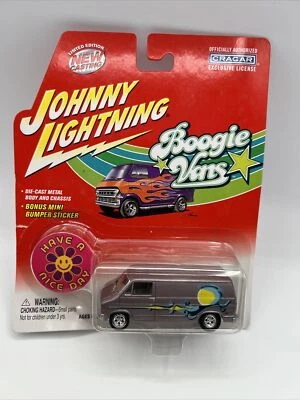 Johnny Lightning BOOGIE VANS 1975 DODGE D-100 “Have A Nice Day” Bonus Sticker - Image 1 of 4