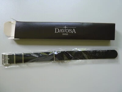 Davosa Armband Schwarz Nylon strap - Bild 1 von 2