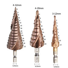 M35 5% Cobalt Step Drill Bit 3-12/4-20/4-32Mm HSS-CO High Speed Steel Cone Metal
