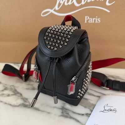 Louboutin 1215087 Explorafunk Ultra-mini Keyring Leather backpack bag NWT in box - Image 1 of 4