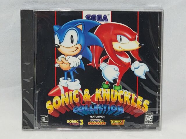 Sonic & Knuckles Collection PC CD-ROM 3 Games S3/S&K/S3&K