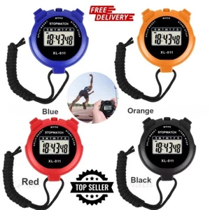 New Digital Handheld Sports Stopwatch Stop Watch Timer Alarm Counter Seller uk⏱⏱ - Picture 1 of 19