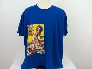 Port Of Company Men T Shirt Size 4XL Blue Attack of the 50ft Woman - Picture 1 of 8