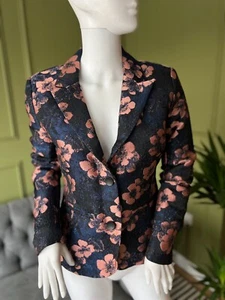 MINUS Blazer UK 6 Redefined Scandinavian Jacket £150 NEW Smart Occasion Floral - Picture 1 of 9
