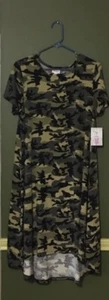 NWT ~ LuLaRoe CARLY ~ MEDIUM ~ CAMO CAMO CAMO ~ Black Green ~ **MAJOR UNICORN** - Picture 1 of 2
