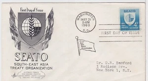 TurtlesTradingPost - SEATO 1960 #1151 Artcraft FDC - Picture 1 of 1